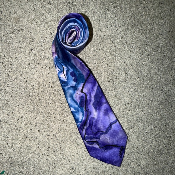 Jerry Garcia Other - J Garcia Tie Rhino & Puppy Watercolor Collection Artist Proof No 7 Long Grateful